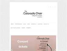 Tablet Screenshot of coloradochoir.com